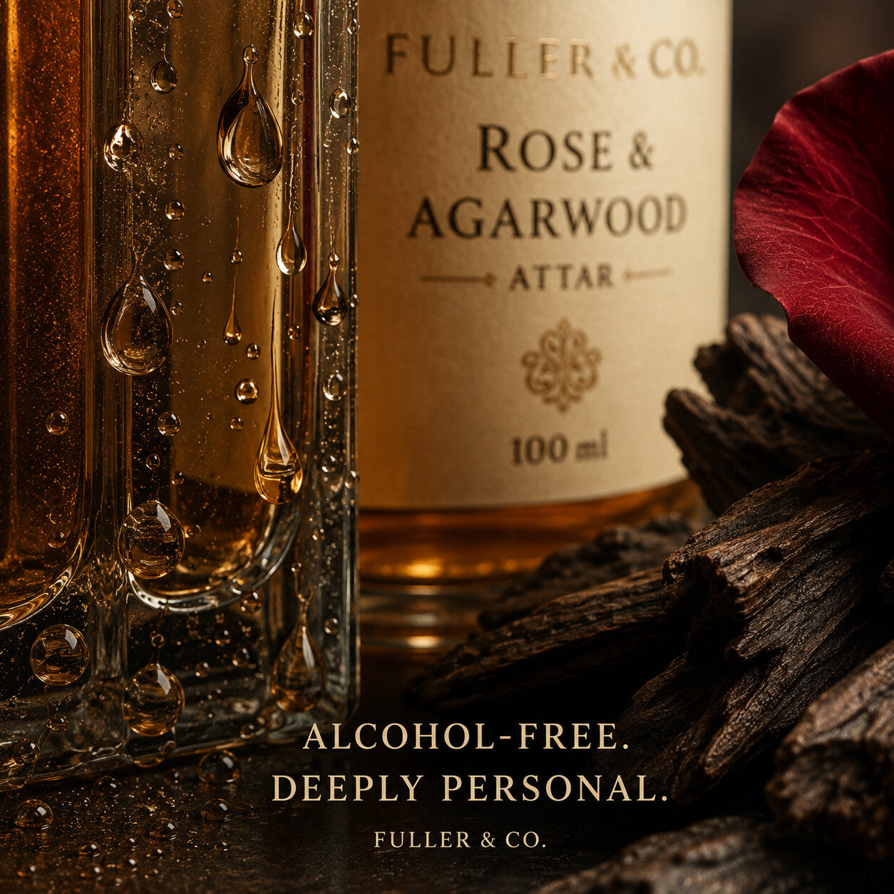 Fuller & Co. Rose & Agarwood Attar — detail