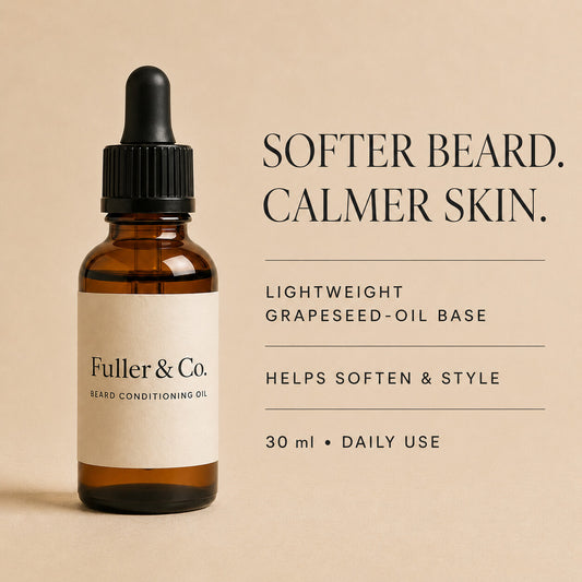 Fuller & Co. Beard Conditioning Oil — benefits overview