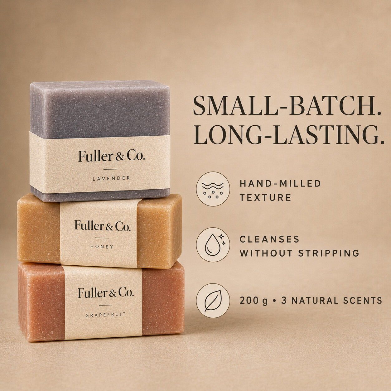 Fuller & Co. Hand-Milled Soap — benefits overview