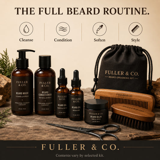 Fuller & Co. Beard Grooming Kit — benefits overview