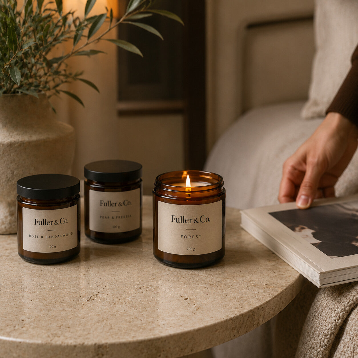 Fuller & Co. Soy Candle — lifestyle